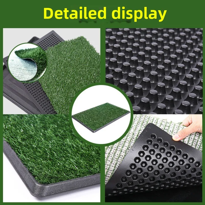 Estera de inodoro para césped para mascotas, inodoro interior impermeable, puede reemplazar la orina, impermeable, lavable, almohadilla para orinar para perros, productos de limpieza para mascotas, accesorios - imagen 5