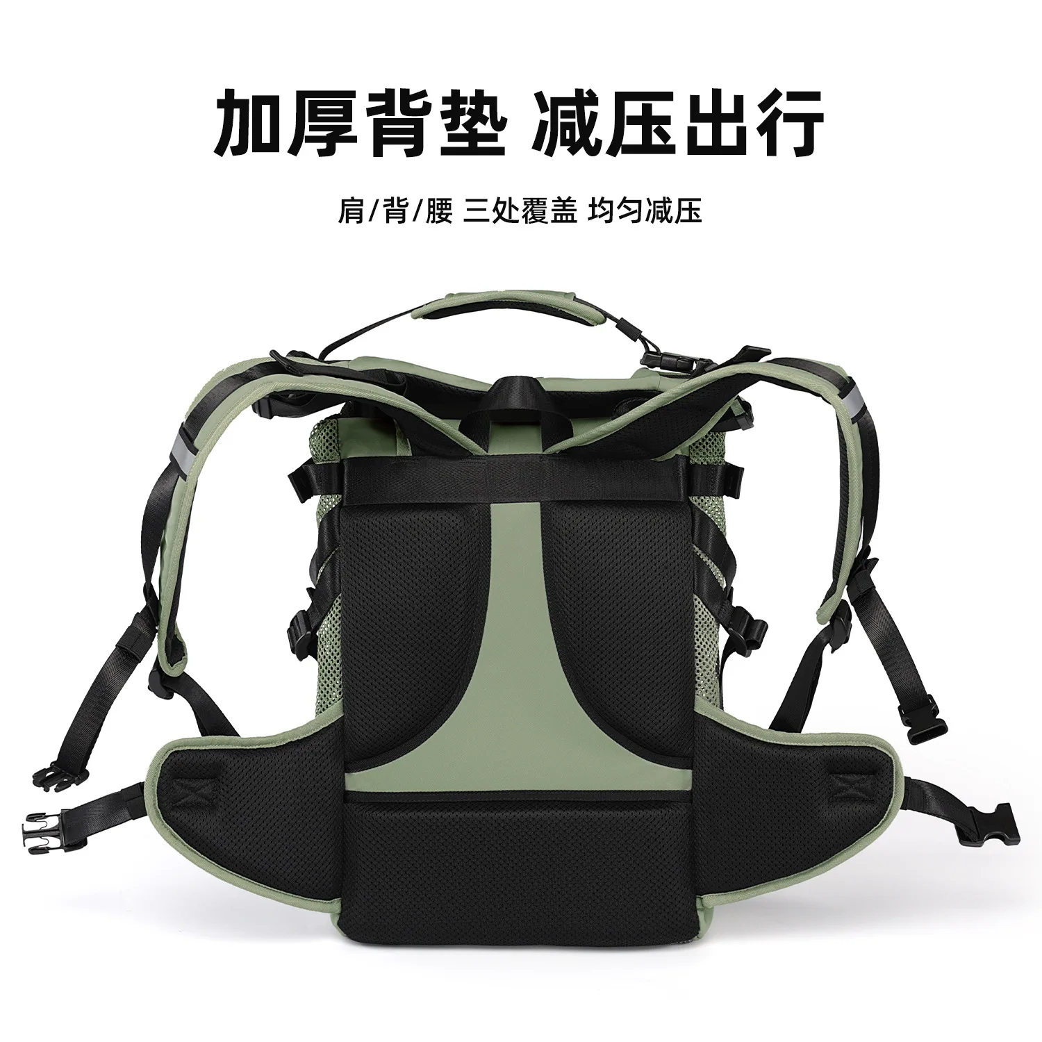Mochila transportín transpirable para perros y gatos – Doble correa - imagen 2