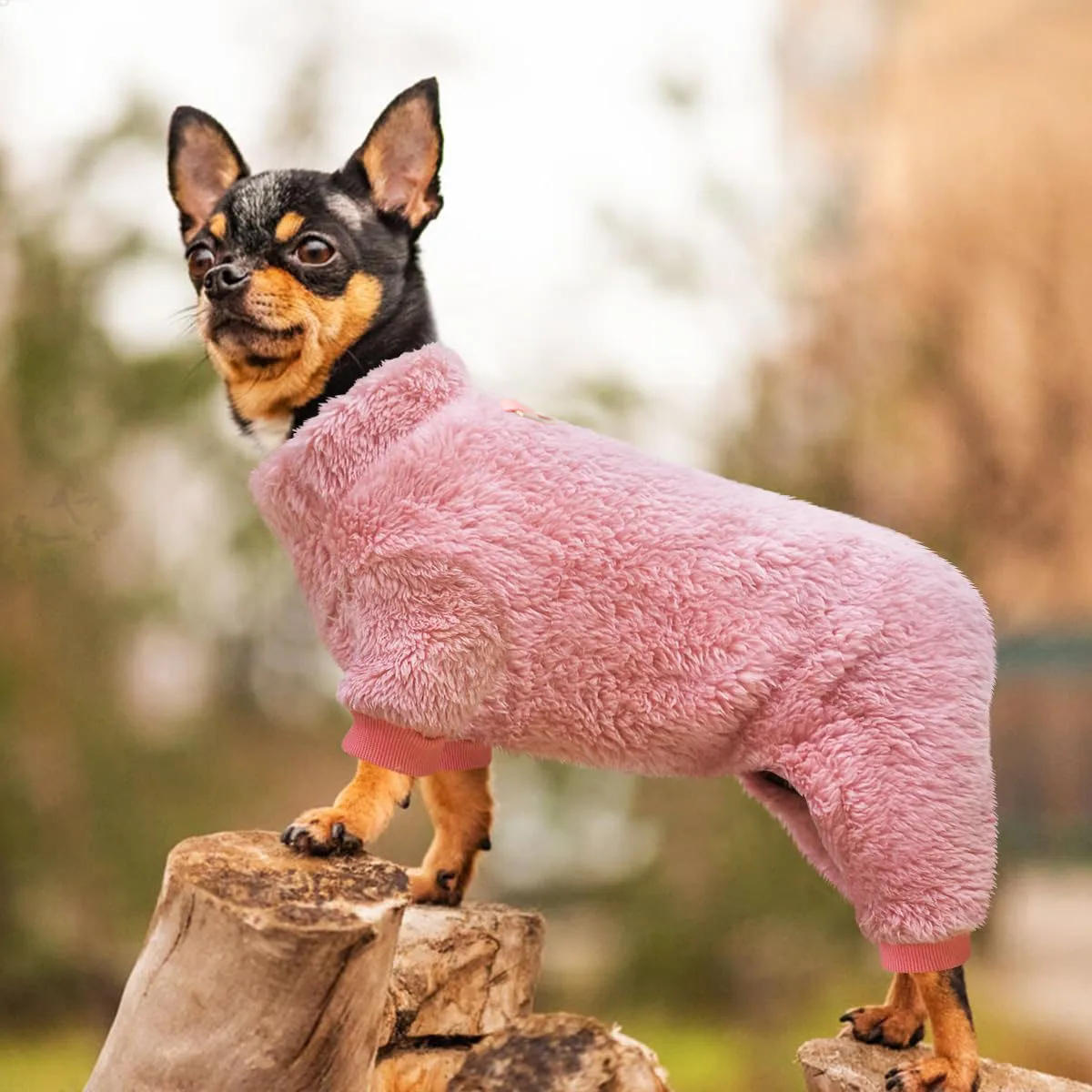 Pijamas de lana peluda para perros - vista principal