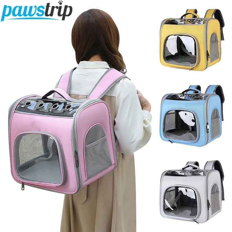 Bolsa de transporte para gatos, mochila de viaje al aire libre para gatos, perros pequeños, bolsa de transporte transpirable para gatos, adecuada para gatos dentro de 7,5 kg - imagen 5