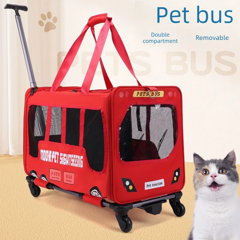 Bolsa de Transporte con Ruedas para Gatos y Perros - imagen 3