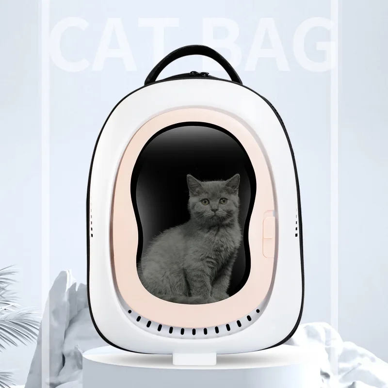 Bolsa para gatos para salir, cápsula espacial portátil, mochila escolar transpirable de gran capacidad, mochila de viaje para gatos, bolso para mascotas - imagen 2