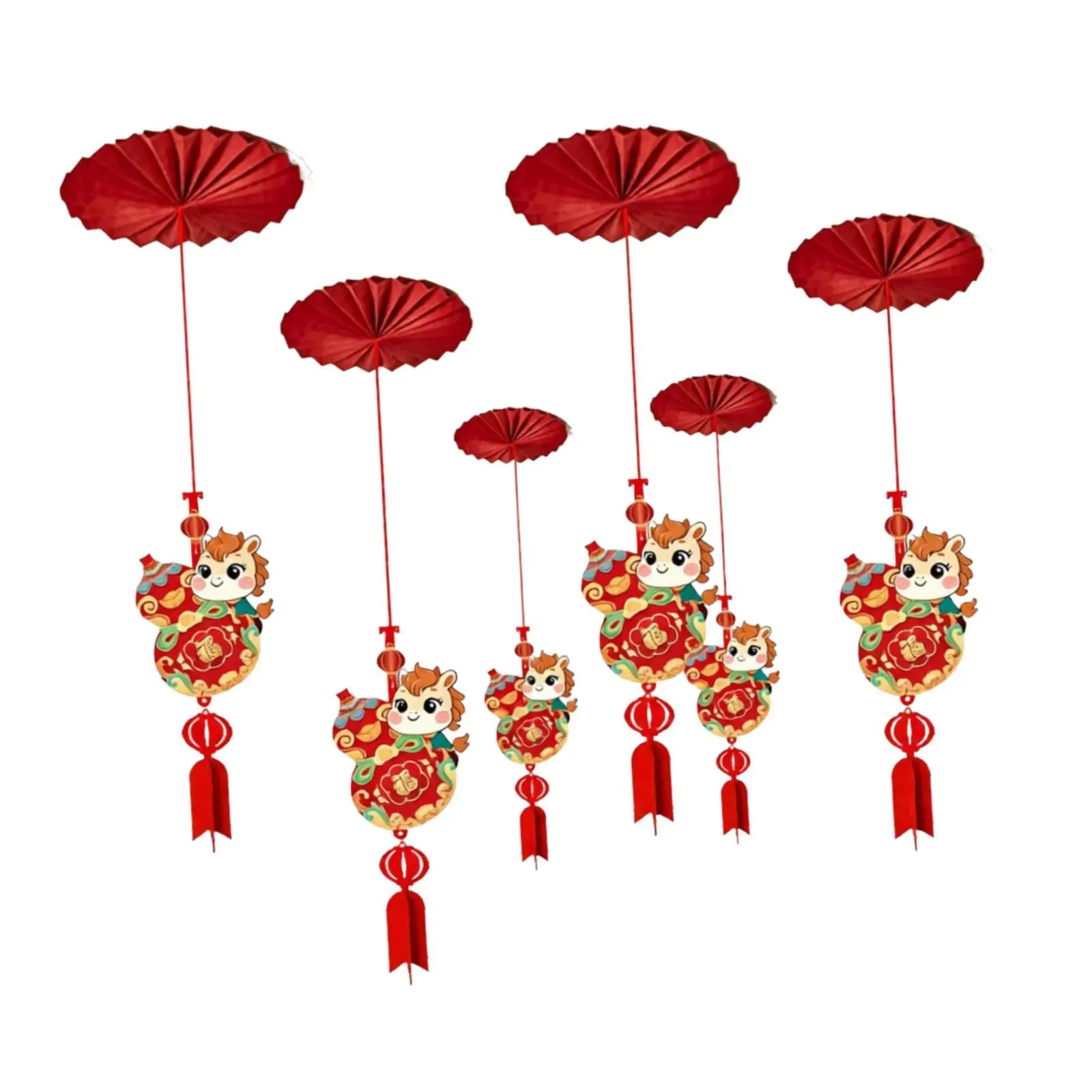 Decoración colgante para techo 2026 – 6 piezas para festival de primavera - imagen 3