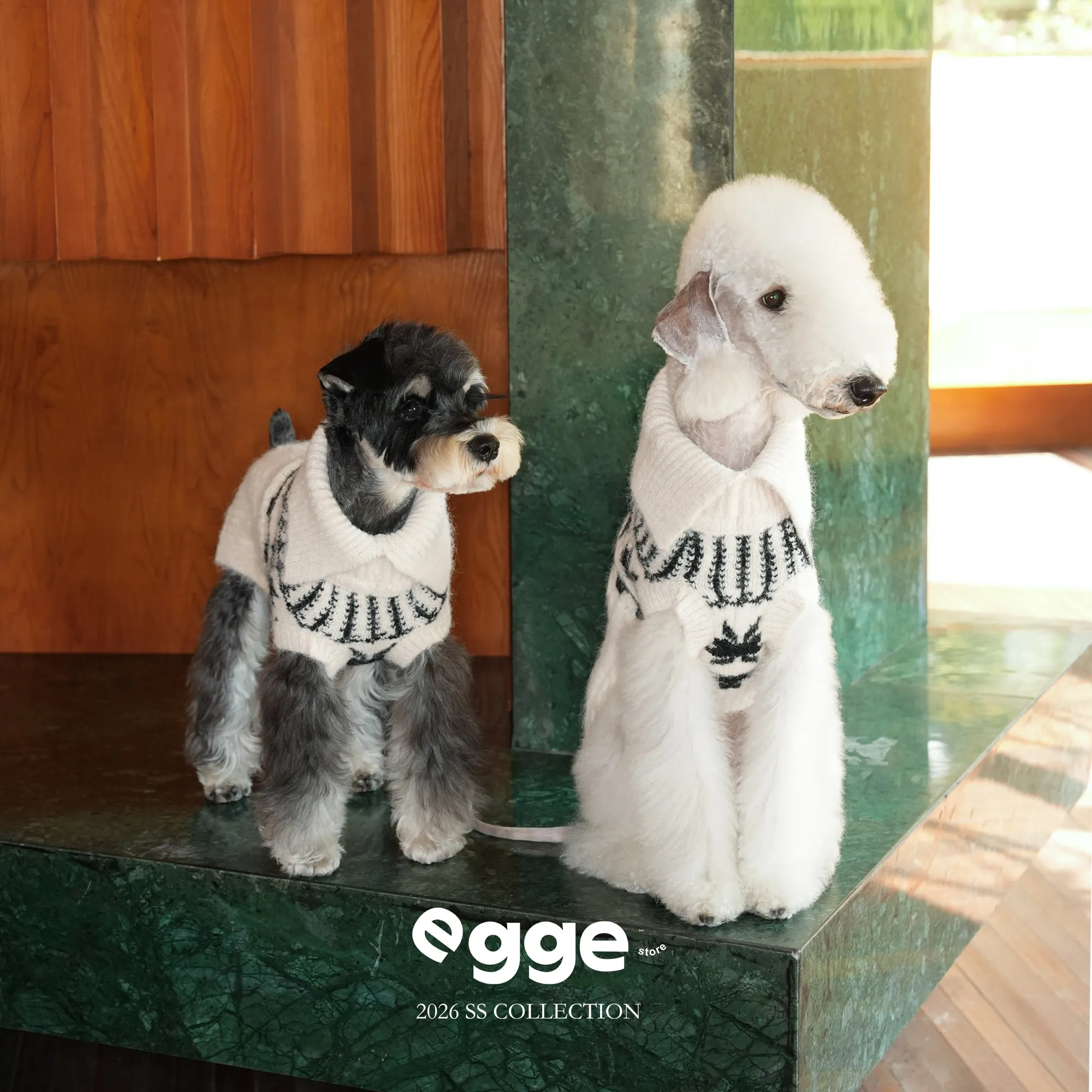 Suéter nórdico sin mangas invierno para perros Bellington y Whippet - imagen 2