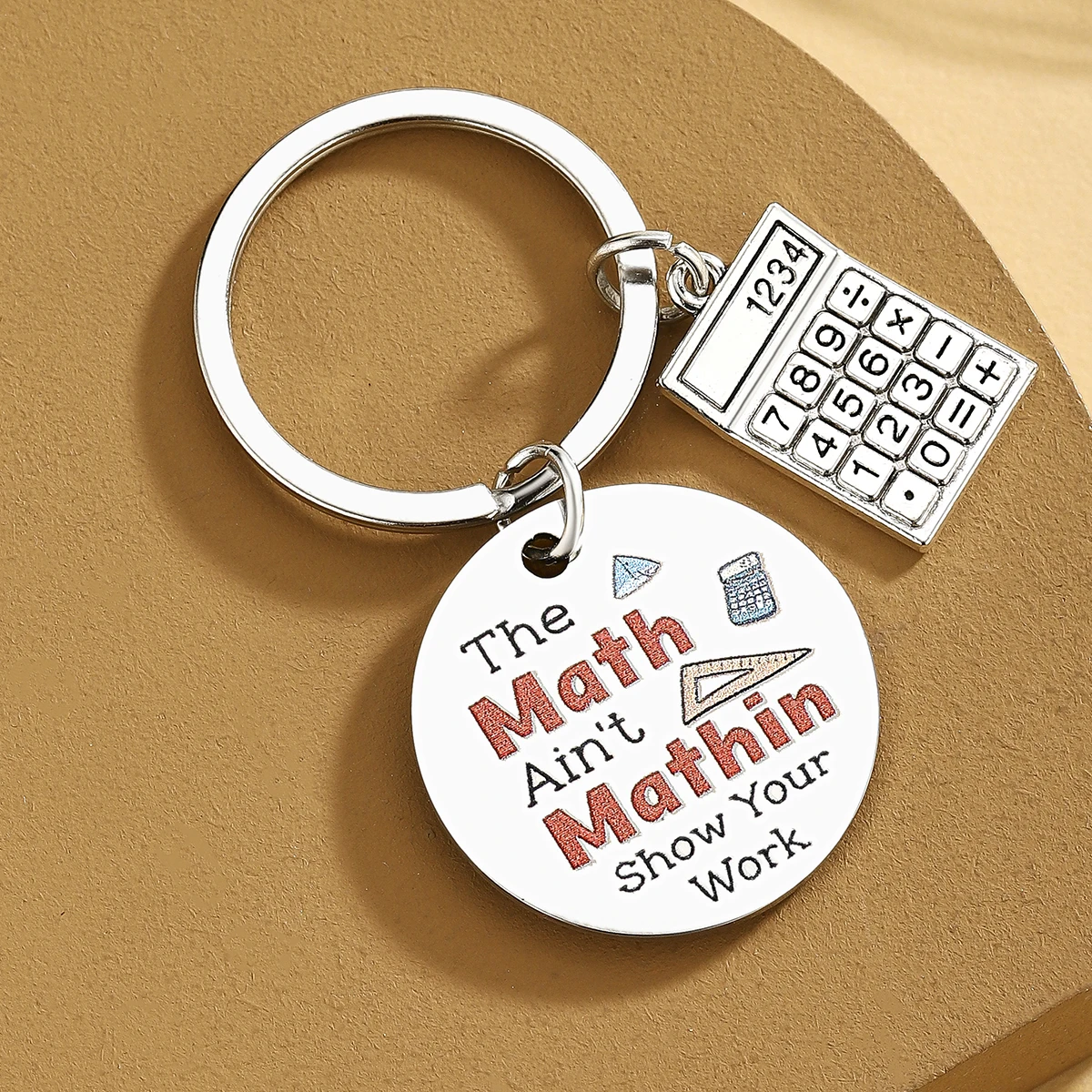 Llavero personalizado regalo profesor matemáticas fin año hombre mujer