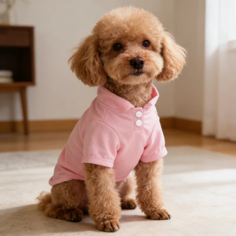 Camiseta polo fina verano para perros y gatos – Transpirable y suave - imagen 3