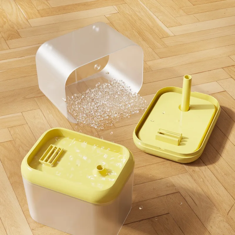 Dispensador de agua de ciclo automático para interiores de mascotas, bebederos para fuente de gato, cuencos para el hogar, comederos de plástico para cachorros y gatitos, contenedor para perros - imagen 5