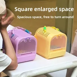 Jaulas para llevar para hámster con orejas, nueva jaula para hámster, jaulas para mascotas, bolsa de miel de oso dorado, jaula portátil planeadora, productos bonitos para mascotas