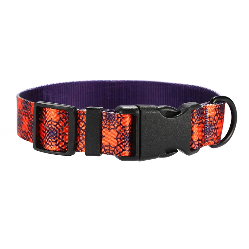PLATTCO collar de perro de nailon personalizado SPIDER WEB collares de perro pequeños, medianos y grandes 5 tamaños PDC336 - imagen 5