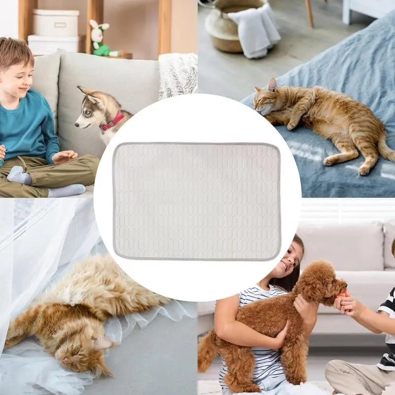 Estera refrescante para perros, cama fría de verano para mascotas, Extra grande, accesorios para mascotas, manta duradera para gatos, sofá, manta con almohadilla de hielo para gatos - imagen 3