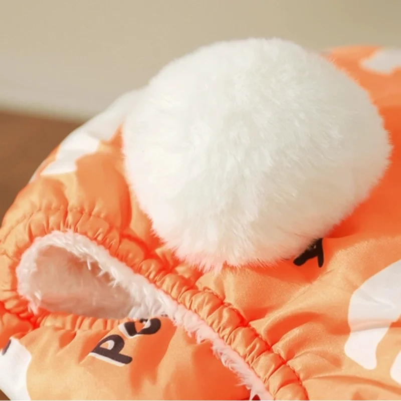 Ropa de otoño e invierno para perros, ropa cálida de algodón de cuatro patas a prueba de salpicaduras para cachorros, ropa impermeable para exteriores para mascotas, cachorro de peluche - imagen 5