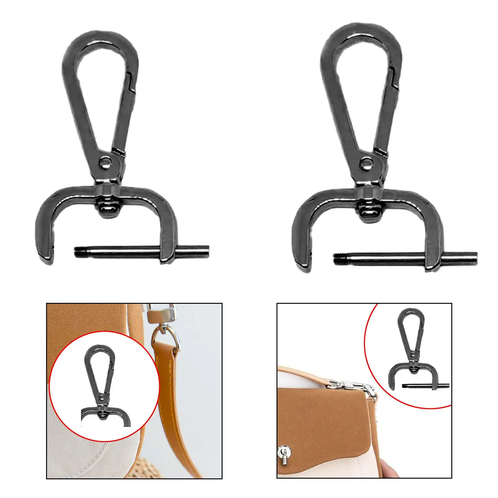 Detachable Snap Hook Swivel Clasp Sturdy Stylish Replacement Heavy Duty Practical Swivel Snap Hook Purses Clasp Backpack Buckle Detachable Snap Hook Swivel Clasp Sturdy Stylish Replacement Heavy Duty Practical Swivel Snap Hook Purses Clasp Backpack Buckle