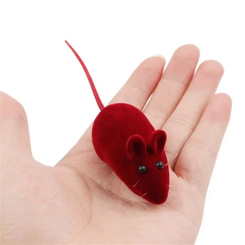 Ratón de simulación de goma con sonido, juguetes interactivos para gatos, accesorios para gatitos, regalos, resistencia a mordeduras de ratón esmaltado, 5/10 Uds. - imagen 5