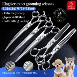 Tijeras de peluquería canina rectas, curvas, entresacar y corte