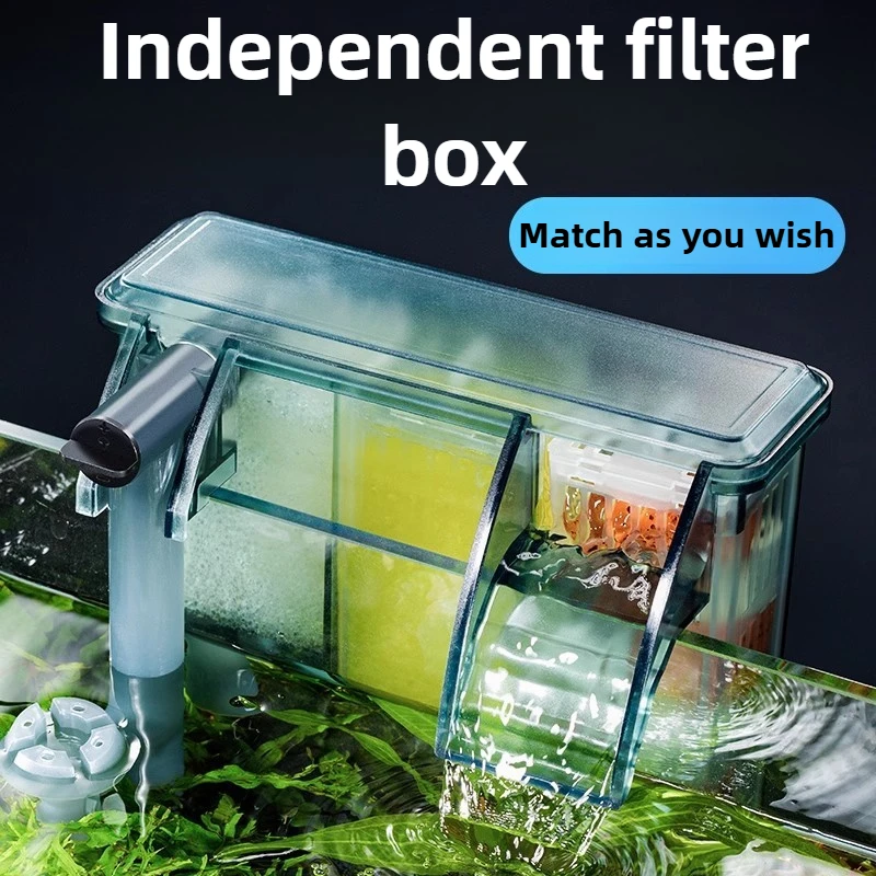 Filtros externos 3 en 1 para pecera, filtro colgante silencioso para acuario, filtros para tanque exterior de acuario, eliminación de aceite, accesorios para mascotas