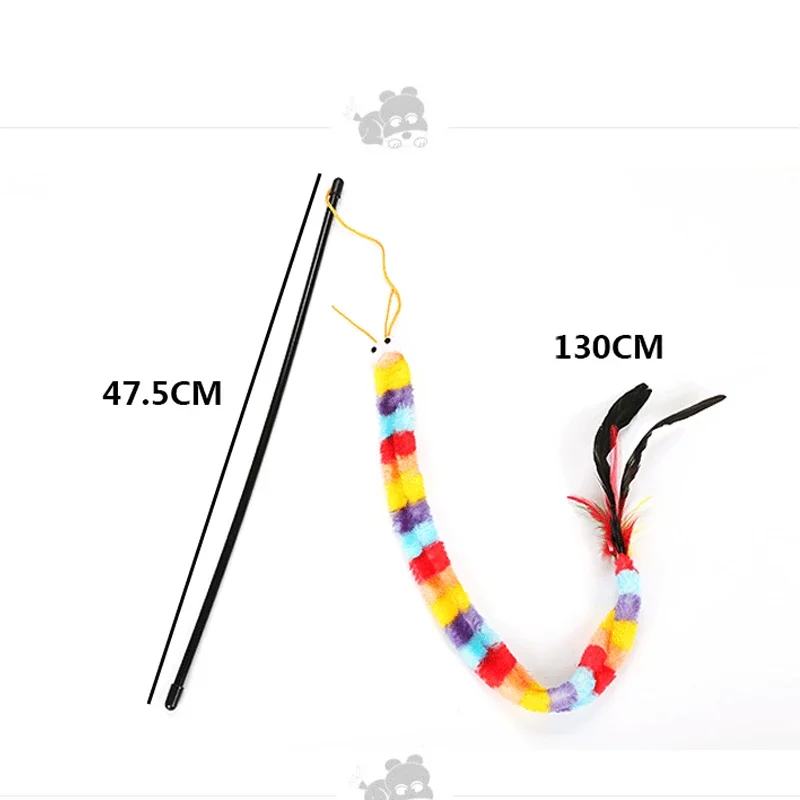 Juguete para gatos, varita rompecabezas de plumas para gatos, juguete interactivo para gatos, varita rompecabezas colorida divertida, suministros para gatos, accesorio para gatos - imagen 5