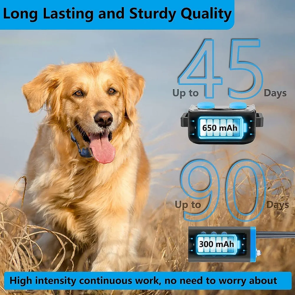 Collar de adiestramiento para perros con pitido, vibración y choque, Collar de choque para perros para 3 perros, Collar de entrenamiento y antiladridos automático combinado, control remoto de 3600 pies - imagen 5