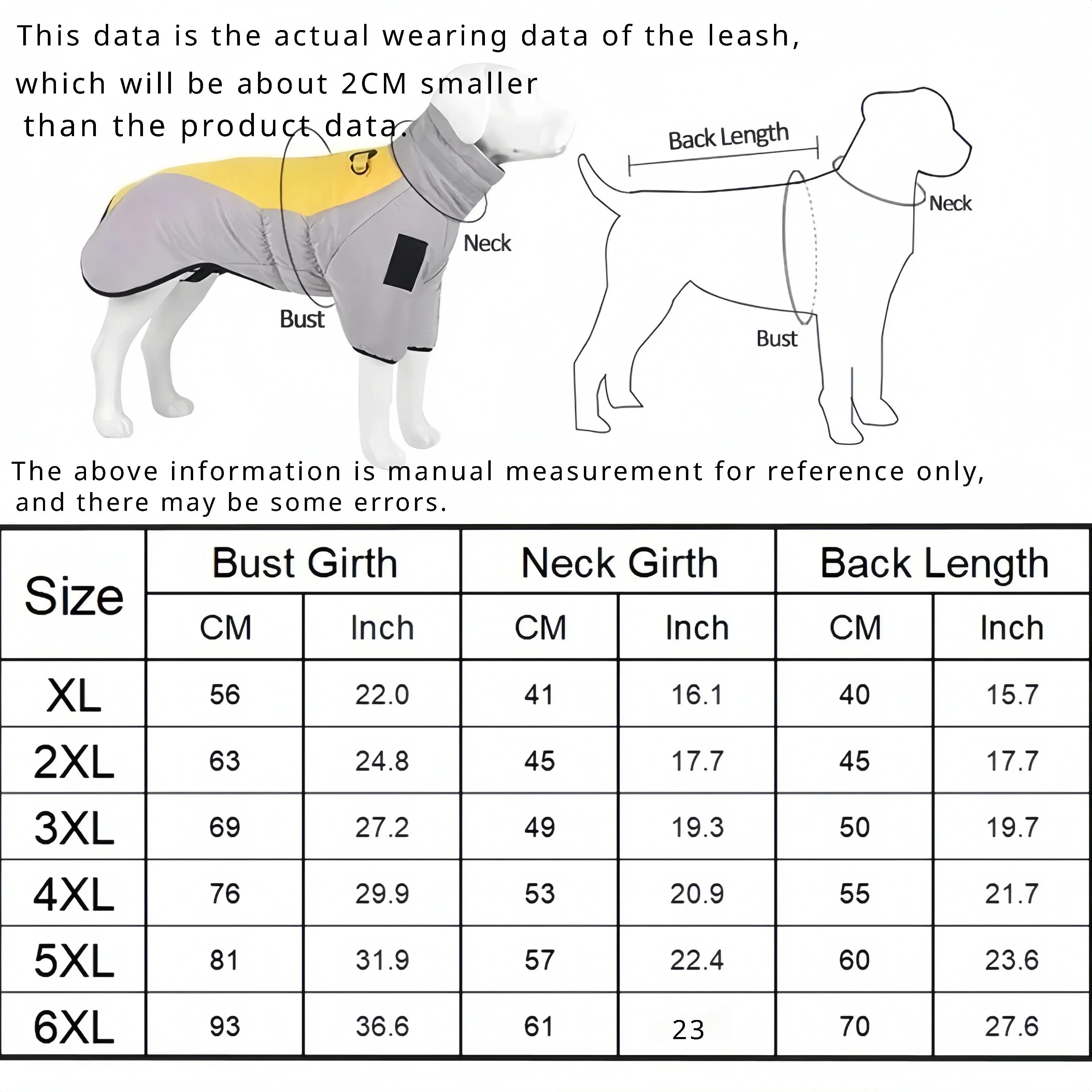 Ropa cálida reflectante para mascotas, chaquetas para perros grandes, ropa para exteriores, Otoño e Invierno - imagen 3