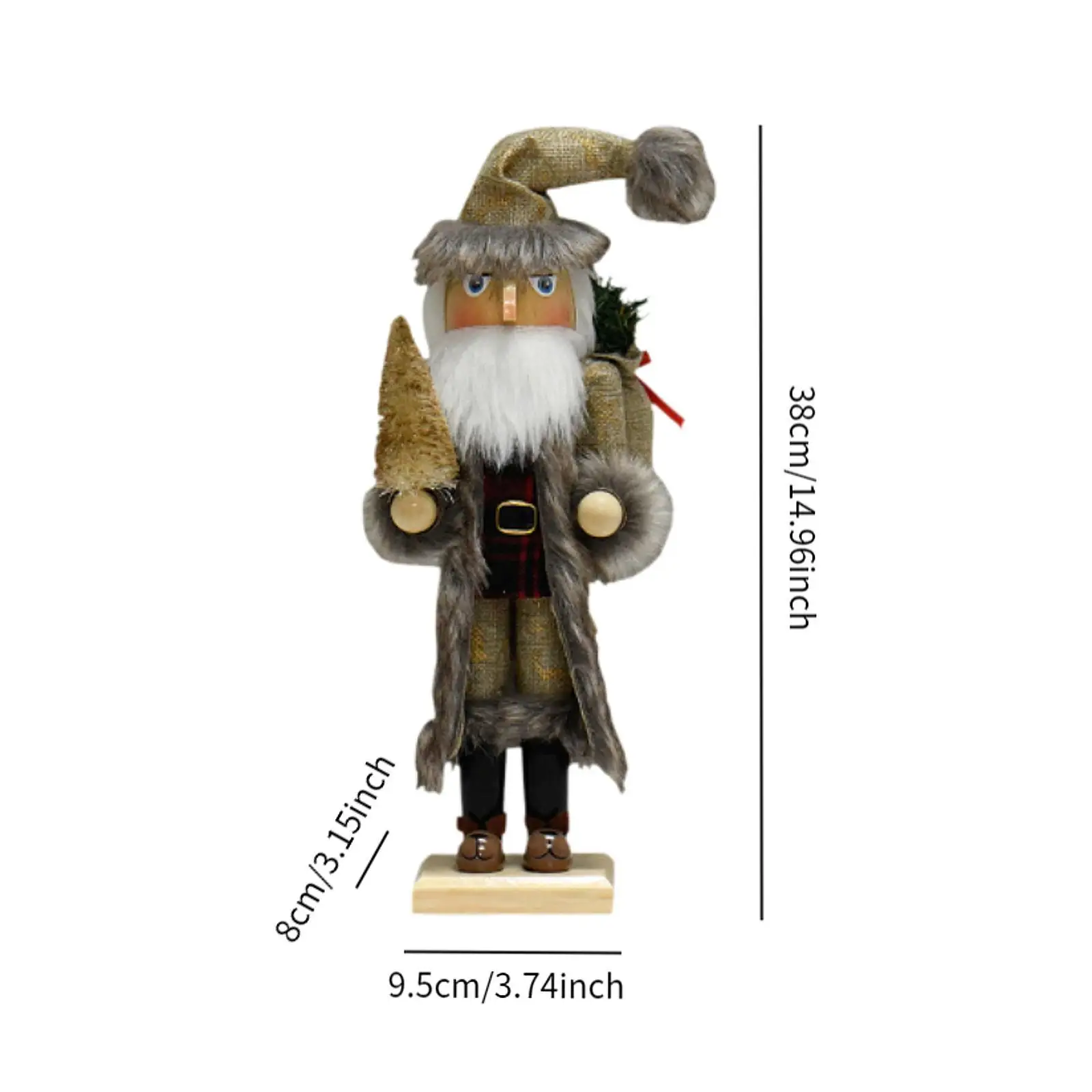 Christmas Nutcracker Ornament Traditional Christmas Decor Nutcracker Figurine for Fireplace Christmas Tree Birthday Festive