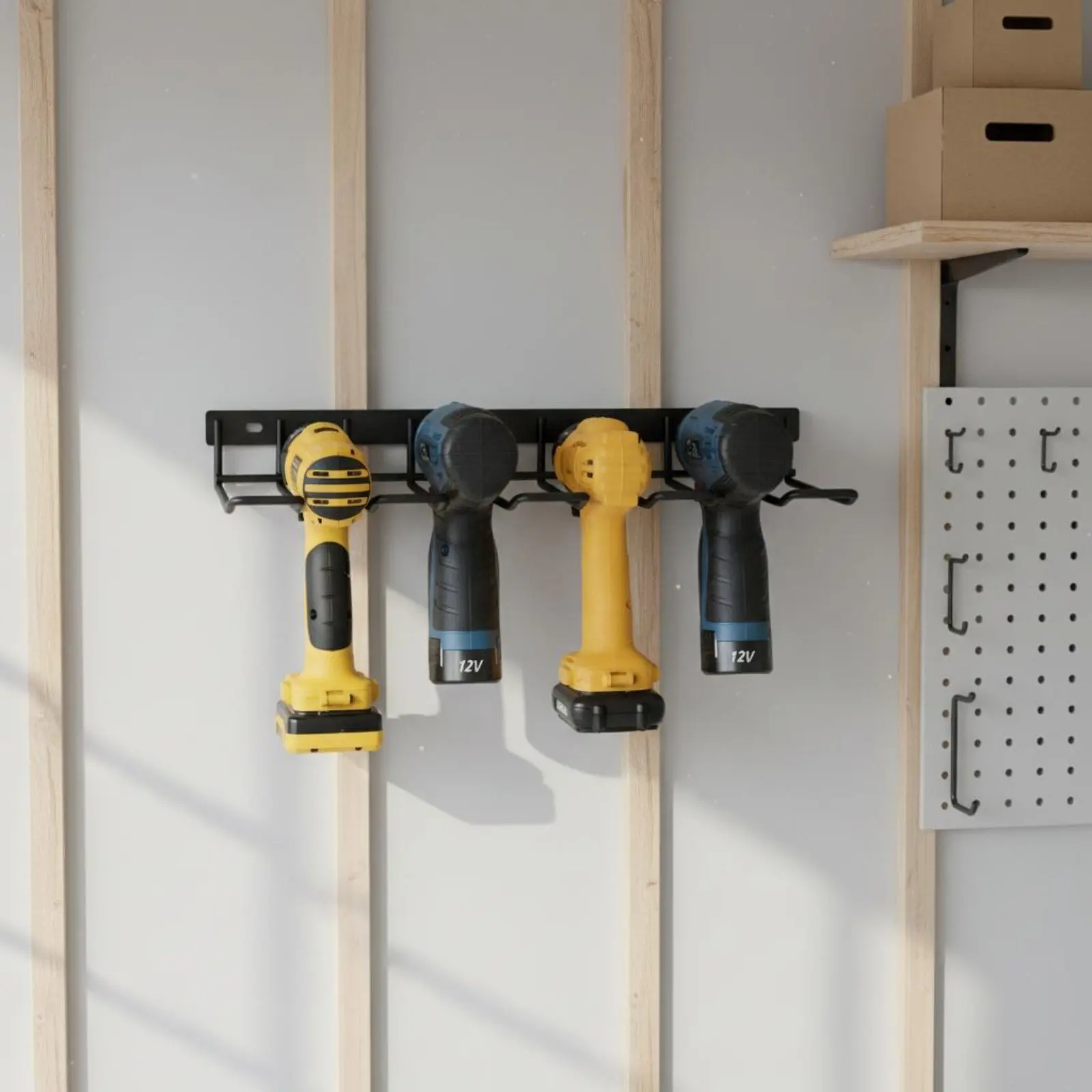 Soporte pared para taladro, organizador de herramientas eléctricas - imagen 3