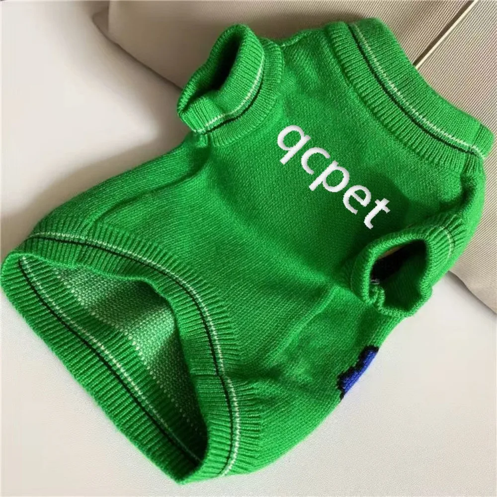 Pet Otoño e Invierno lindo suéter de retazos chaleco Teddy Schnauzer perro pequeño mediano cálido chaleco sin mangas ropa para cachorros - imagen 3