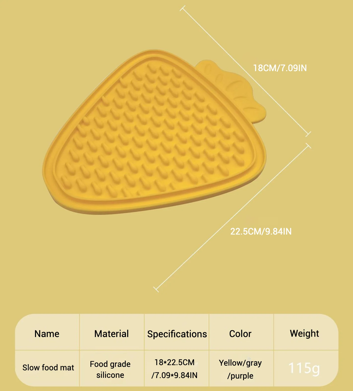 Pet Licking Mat with Suction Cup Slow Feeder Food-Grade Silicone Dog Treat Mat for Anxiety Relief Slow Eating Choking Prevention - imagen 4