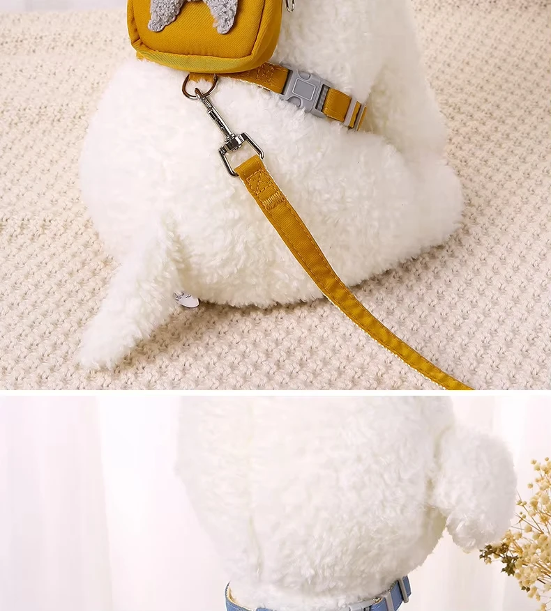 Mochila para perros, mochila escolar, chaleco para cachorros, bolsa para perros y gatos pequeños, mochila para aperitivos para Chihuahua, accesorios para perros - imagen 4