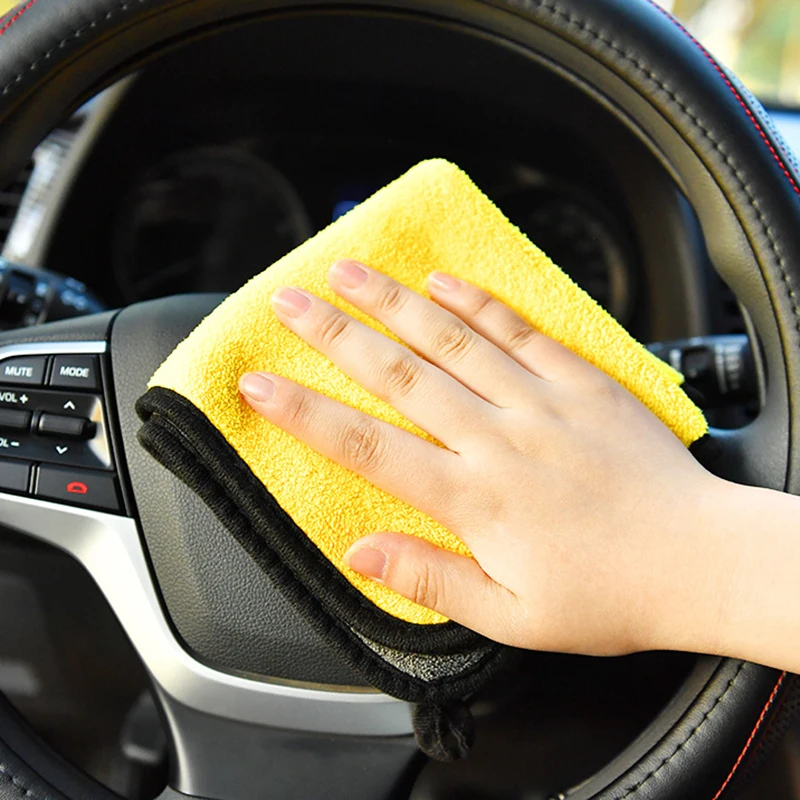 Toalla de microfibra para lavado de coches, paño de secado y limpieza, suministros para el cuidado del coche - imagen 3