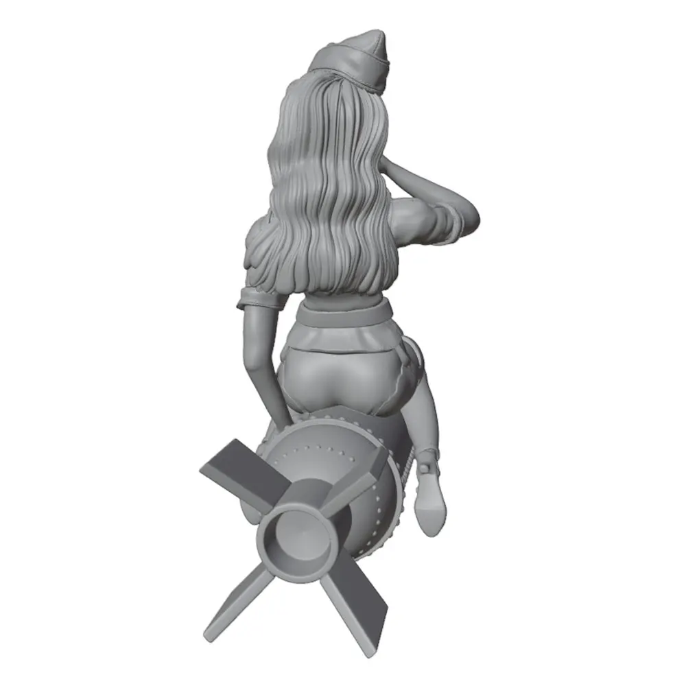 Figura resina miniatura sin pintar para juegos rol y coleccionismo - imagen 3