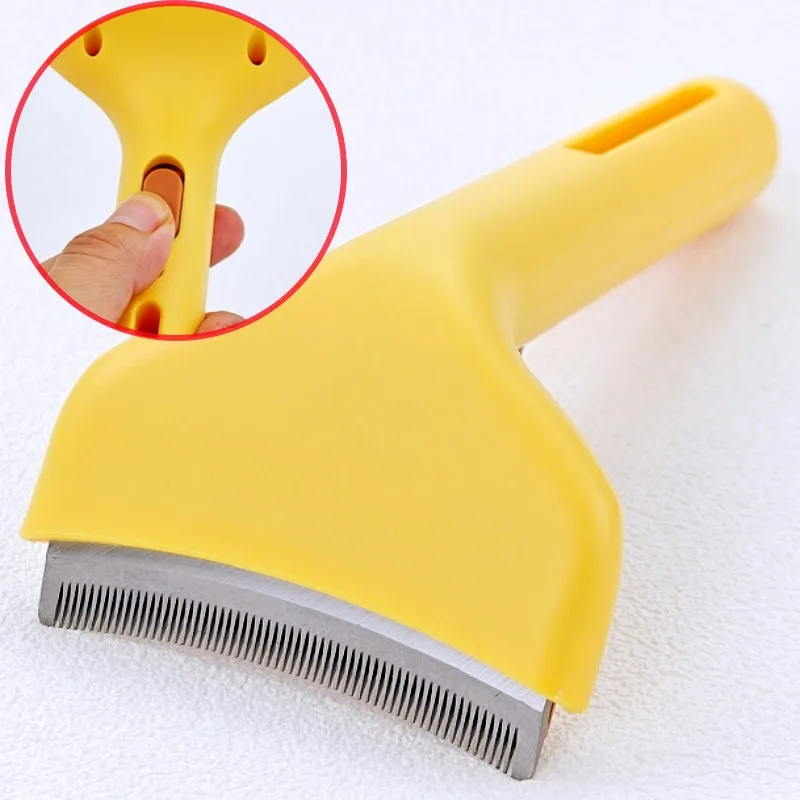 Cepillo peine con cuchilla para perros: removedor de pelo automático - imagen 4