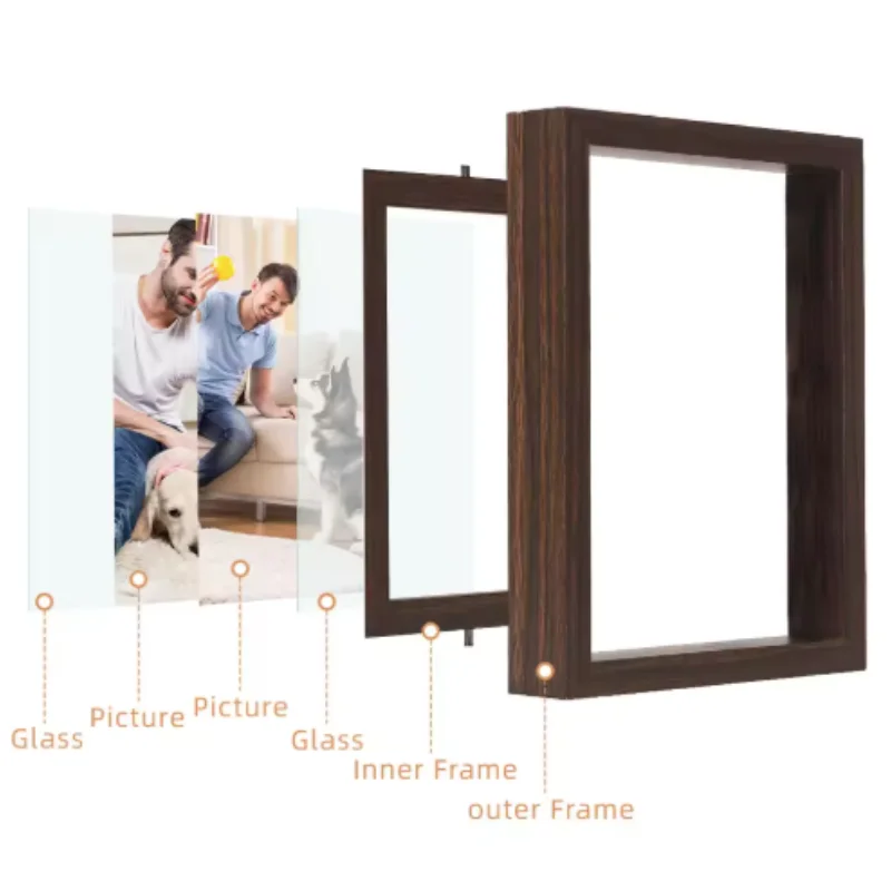 Marco de fotos giratorio para huellas de perros y gatos – Regalo - imagen 4