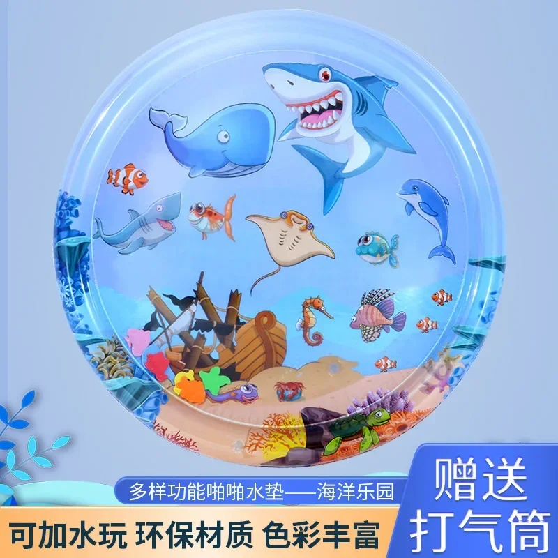 Alfombra de hielo llena de agua para mascotas, esteras de escalada para nido de perros y gatos, cama de agua resistente a los arañazos, estera de agua grande y gruesa, juguete - imagen 2