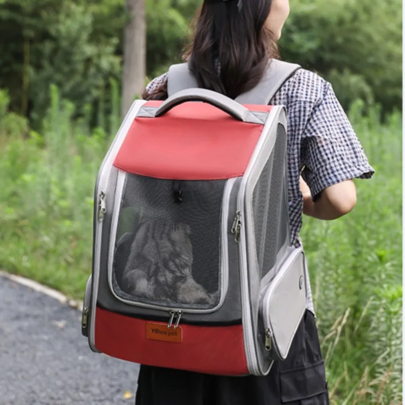 Mochila transportadora expandible para gatos y perros pequeños - imagen 4