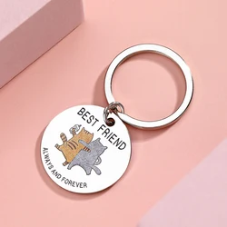 Llavero amistad para amantes de perros y gatos – Regalo exclusivo