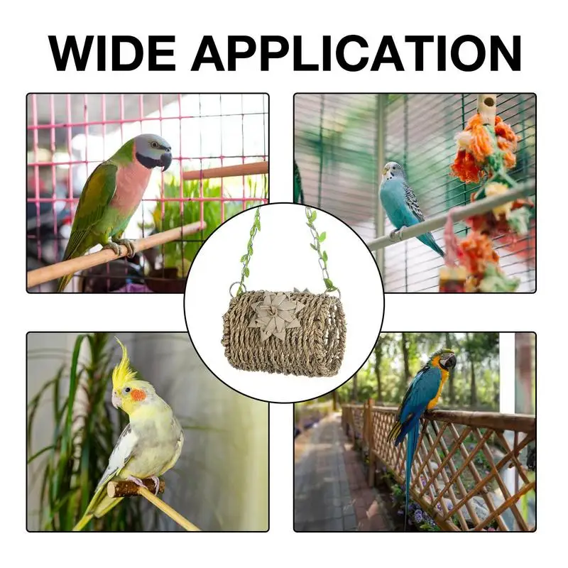 Budgies hamaca colgante para pájaros, tienda de campaña para colgar, nido transpirable, escondite, juguete para pájaros, columpio, nido para pájaros pequeños a medianos - imagen 4