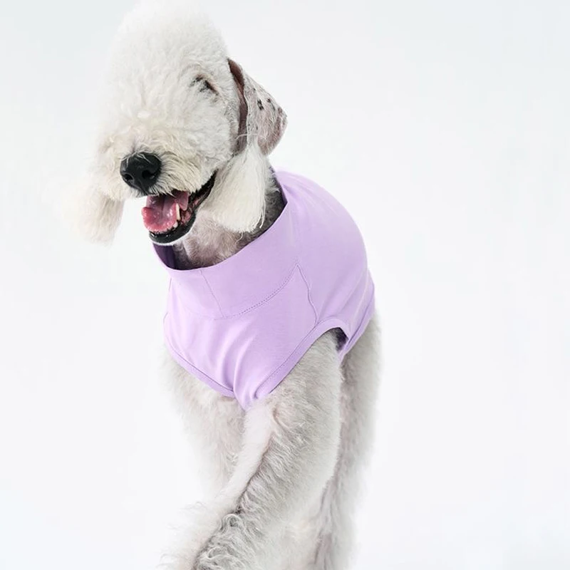 Chaleco refrescante de verano a la moda para Bedlington, ropa suave sin mangas para perro, pijamas elásticos de tela fresca para Whipbit Greyhound Terrier - imagen 3