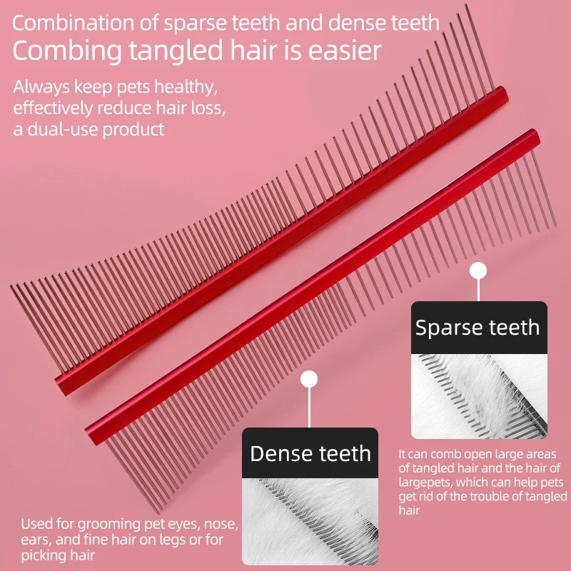 Peine de luna cóncavo para mascotas de calidad superior, pelo de recogida profunda, peine de arco de belleza esponjoso para profesores de mascotas, diseñado para adaptarse a curvas de mascotas - imagen 2