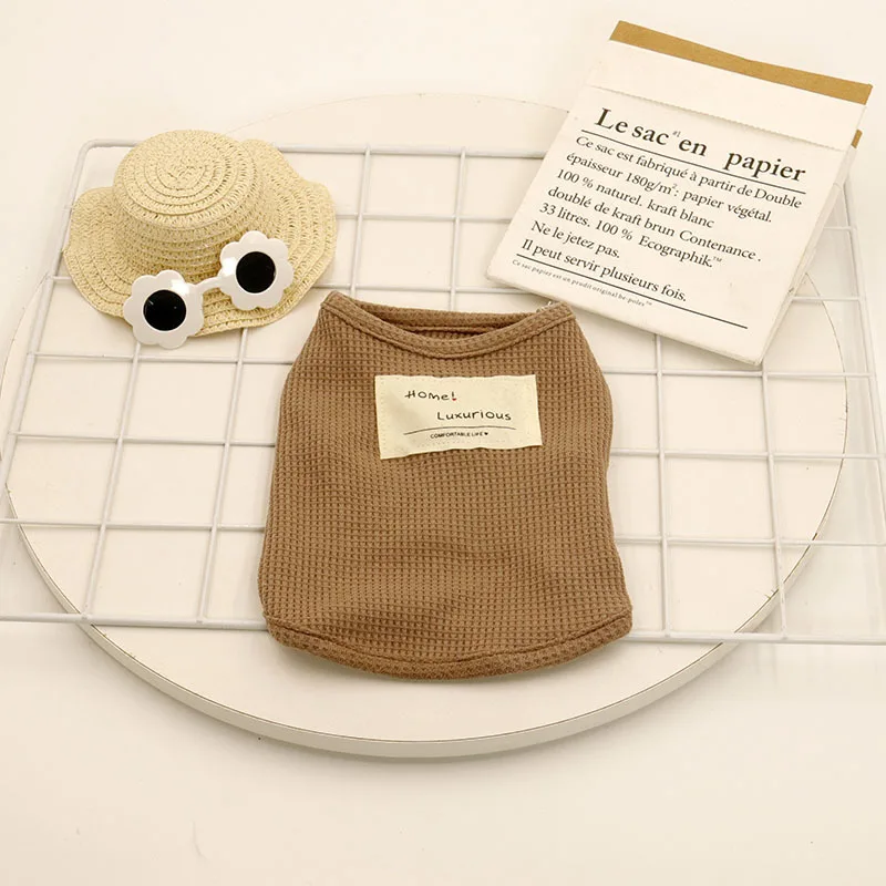 Chaleco con tirantes para mascotas, ropa para perros y gatos, Vestido con tirantes para pareja, ropa de diseño para perros pequeños, primavera y verano - imagen 2