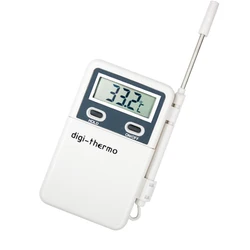 Termómetro electrónico multifuncional Detector de temperatura digital LCD ℉ ℃   Termómetro con sensor externo para hornear en la cocina