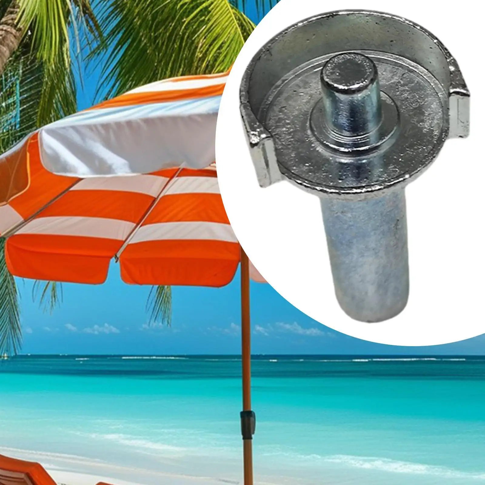 Patio Umbrella Accessories Spool Bar Heavy Duty Outdoor Umbrella Accessories Umbrella Replace for Balcony Courtyard