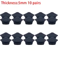 10pairs Black 5mm
