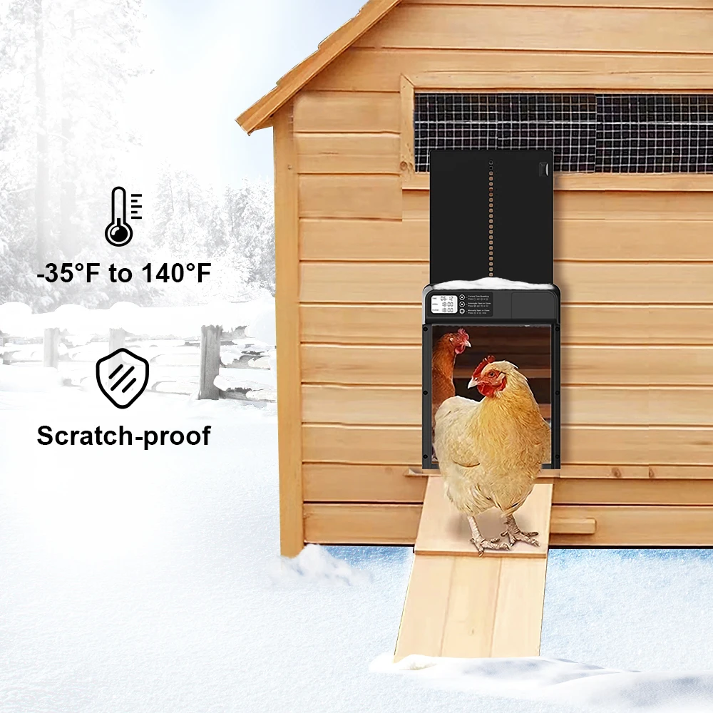 Puerta automática para gallinero con temporizador y batería - imagen 5