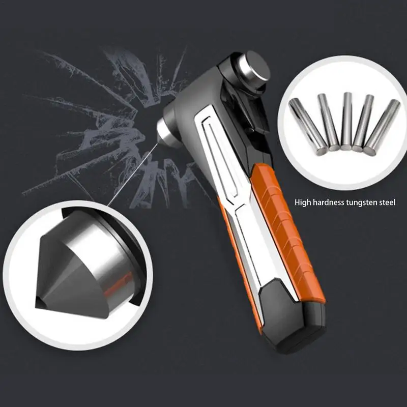 Mini martillo de seguridad para coche, 2 en 1, a prueba de golpes, portátil - imagen 5