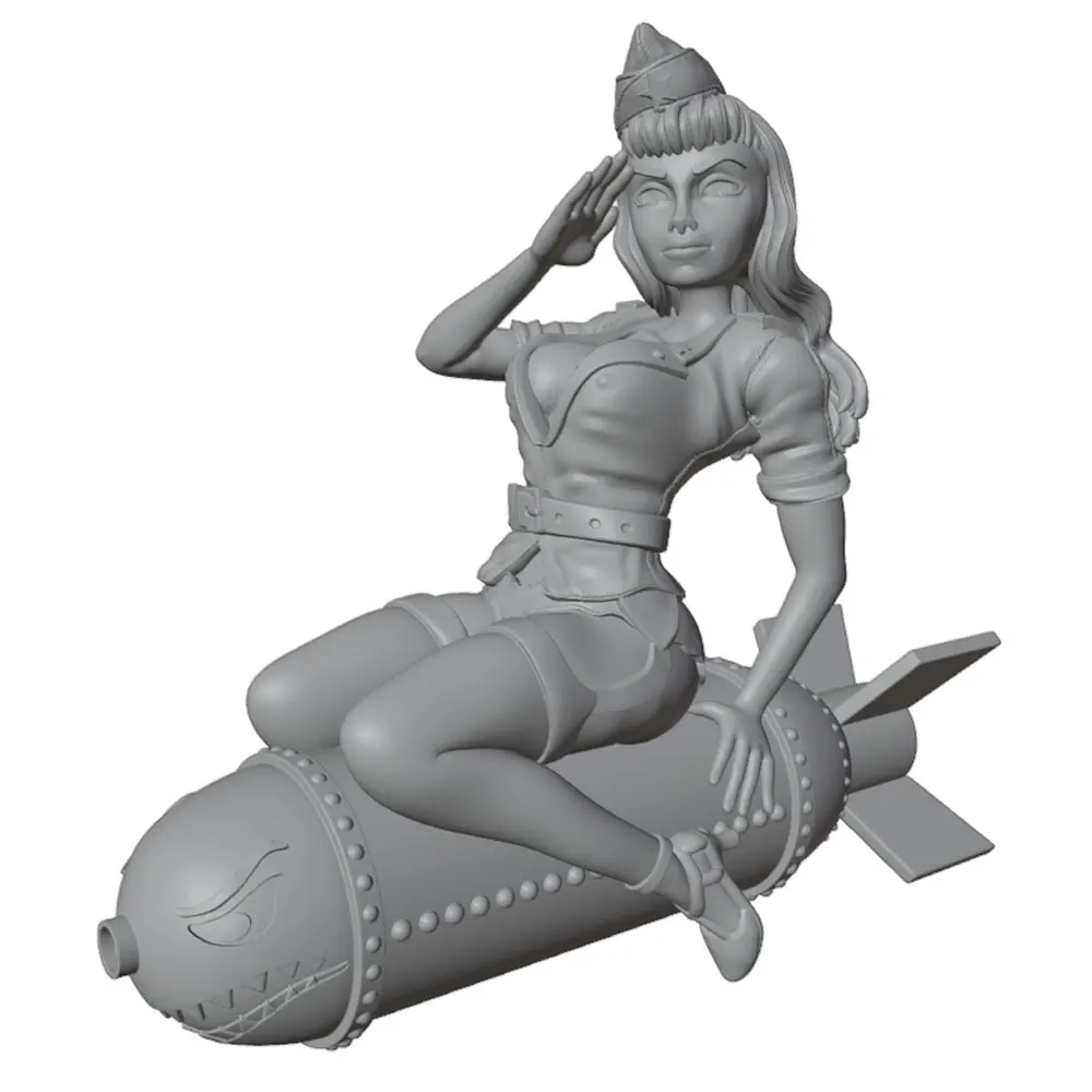 Figura resina miniatura sin pintar para juegos rol y coleccionismo - imagen 2