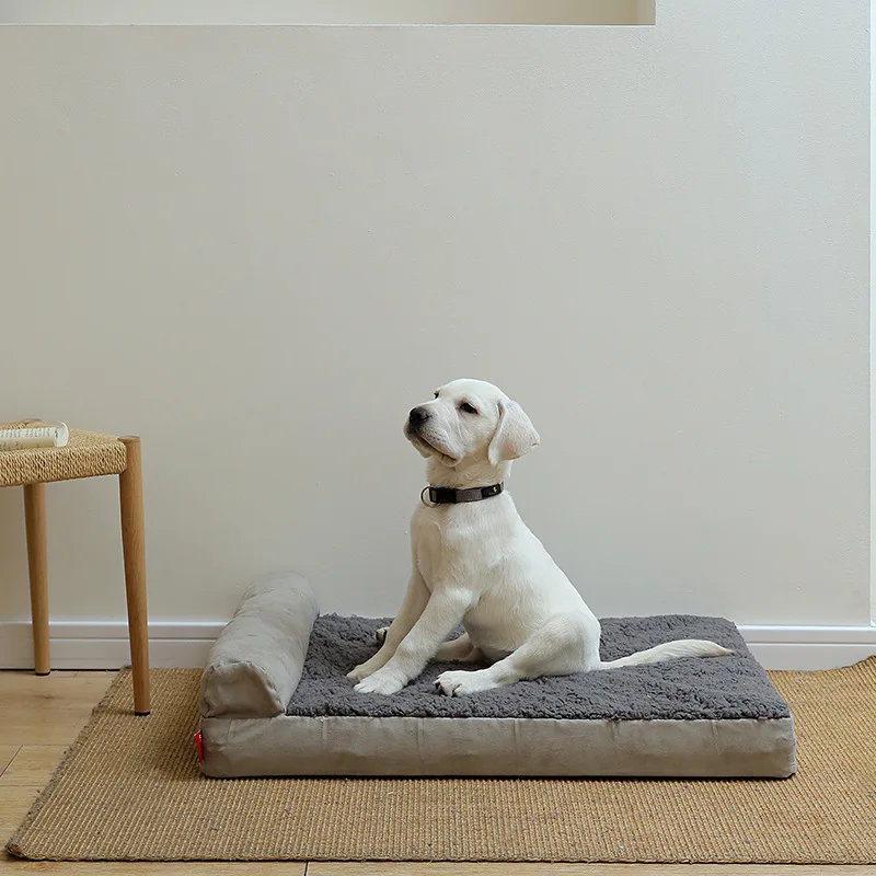 Cama nido viscoelástica impermeable con respaldo para perros y gatos - imagen 5