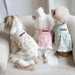 Ropa de otoño e invierno para gatos y perros, chaleco bordado con oso