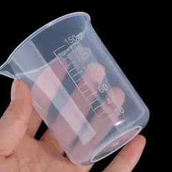 Taza medidora de comida para perros y gatos graduada transparente
