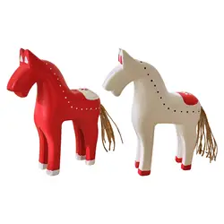 Estatuilla de estatua de caballo de madera, figura de escritorio coleccionable, adorno de mesa de escritorio minimalista para tienda, gabinete, mesita de noche y dormitorio