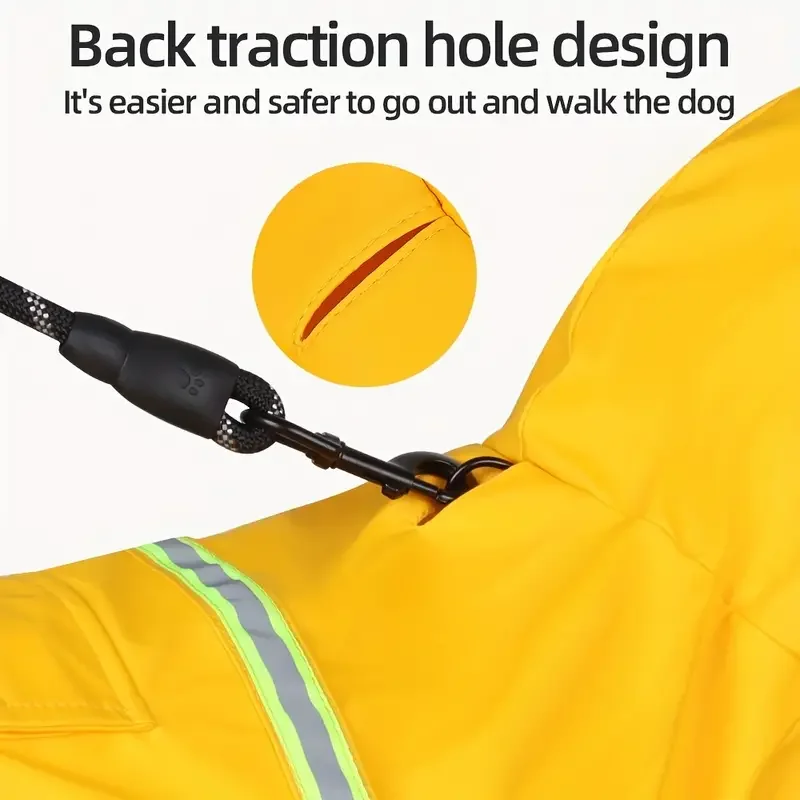 Chubasquero impermeable para perros – Reflectante con capucha - imagen 5