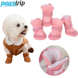 Botas de invierno antideslizantes para perros pequeños y medianos